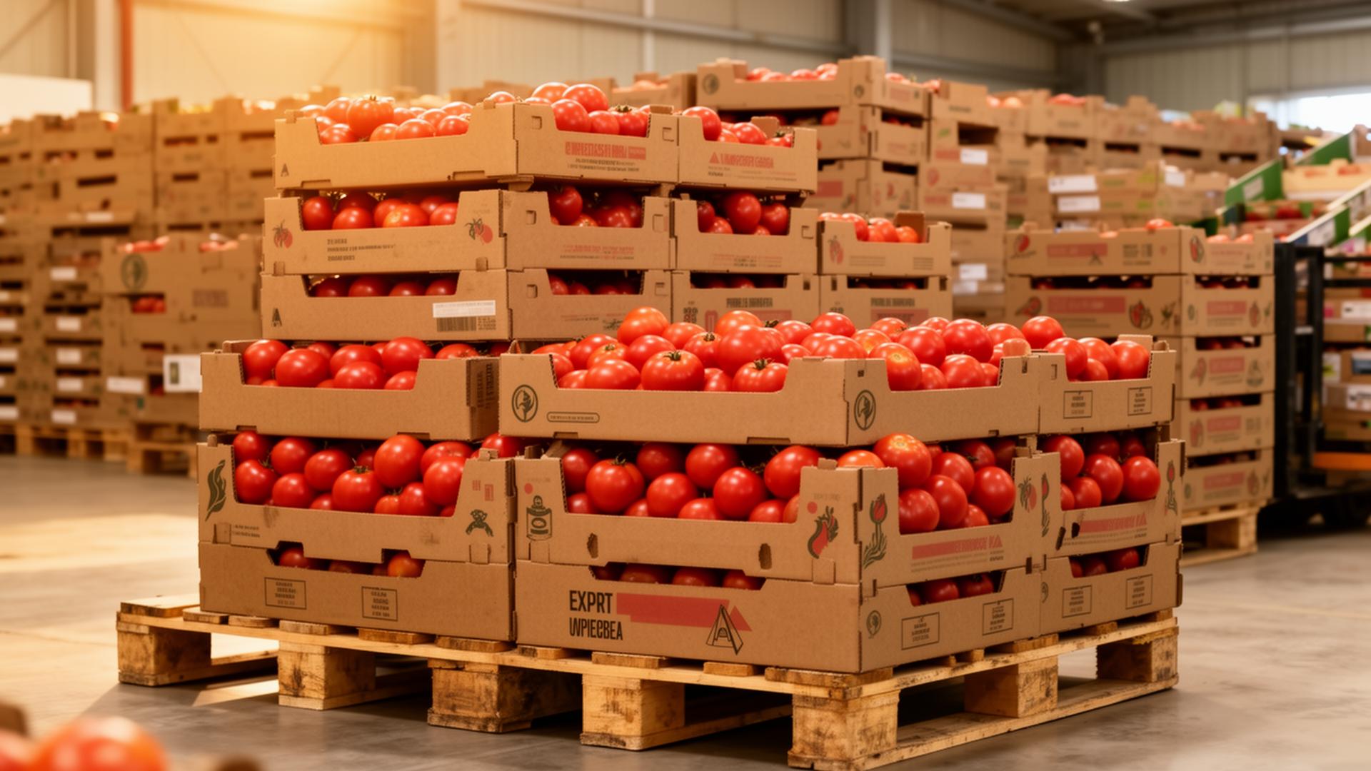 Tomato Export Container Box Tomato Packaging Options | Export Formats Poland | TomatoesFromPoland.com